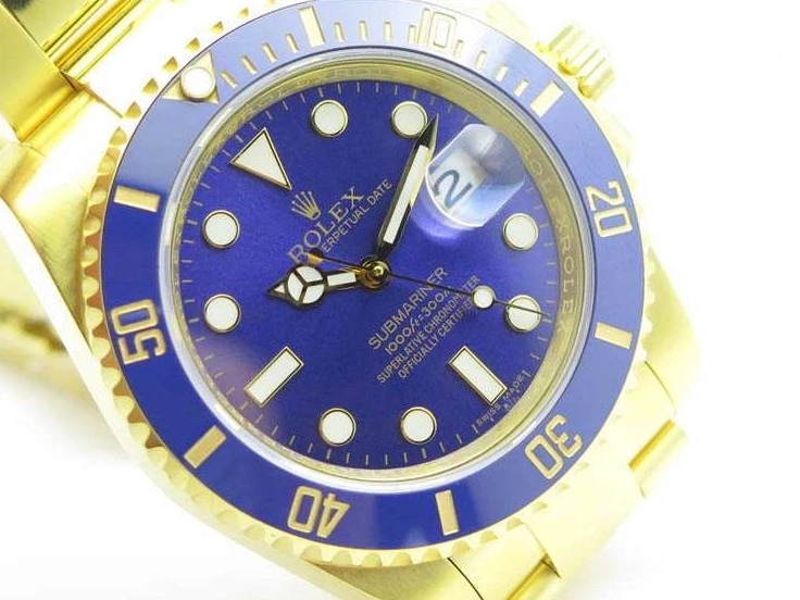 Wrapped YG Edition Best TW Full Blue A2836 116618LB Submariner 0803
